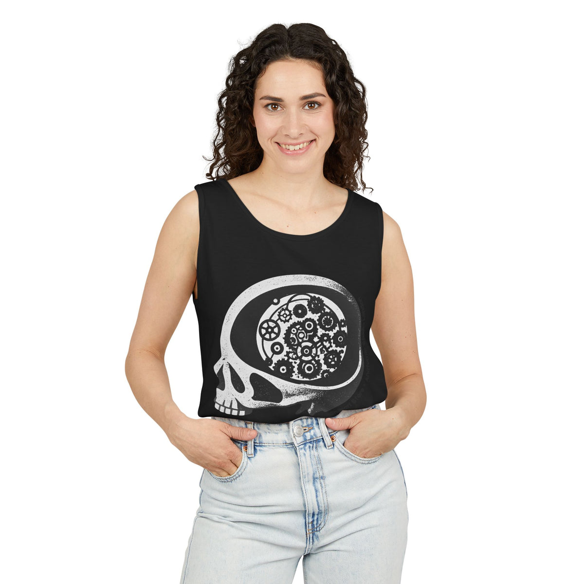 Offical Shibari Store x Anatomie Studio Skull Logo - Unisex Tank Top