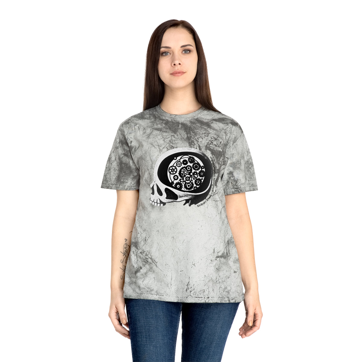 Official Shibari Store x Anatomie Studio Skull Logo - Tie-Dye Unisex Tee