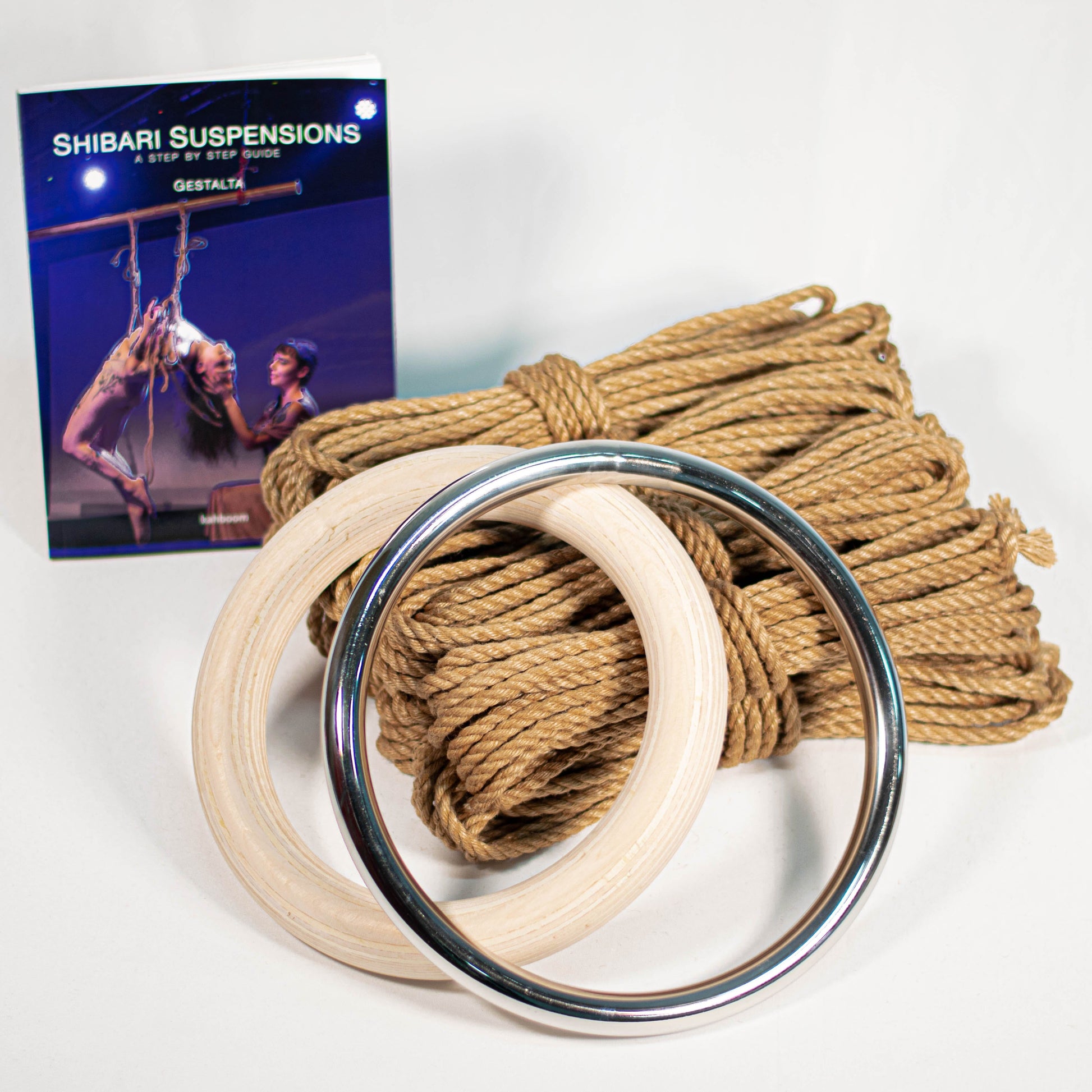 Air Time Shibari Kit Shibari Rope Kit Natural - treated jute Metal 